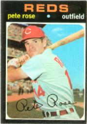 1971 Topps Baseball Cards      100     Pete Rose